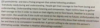 Illustration for article titled 'Will A Rape Victim Kill Herself?' Asks Awful Exam